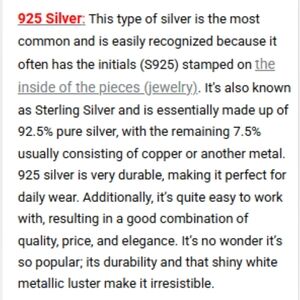What is the difference between 925, 950, 975, and 999 silver?